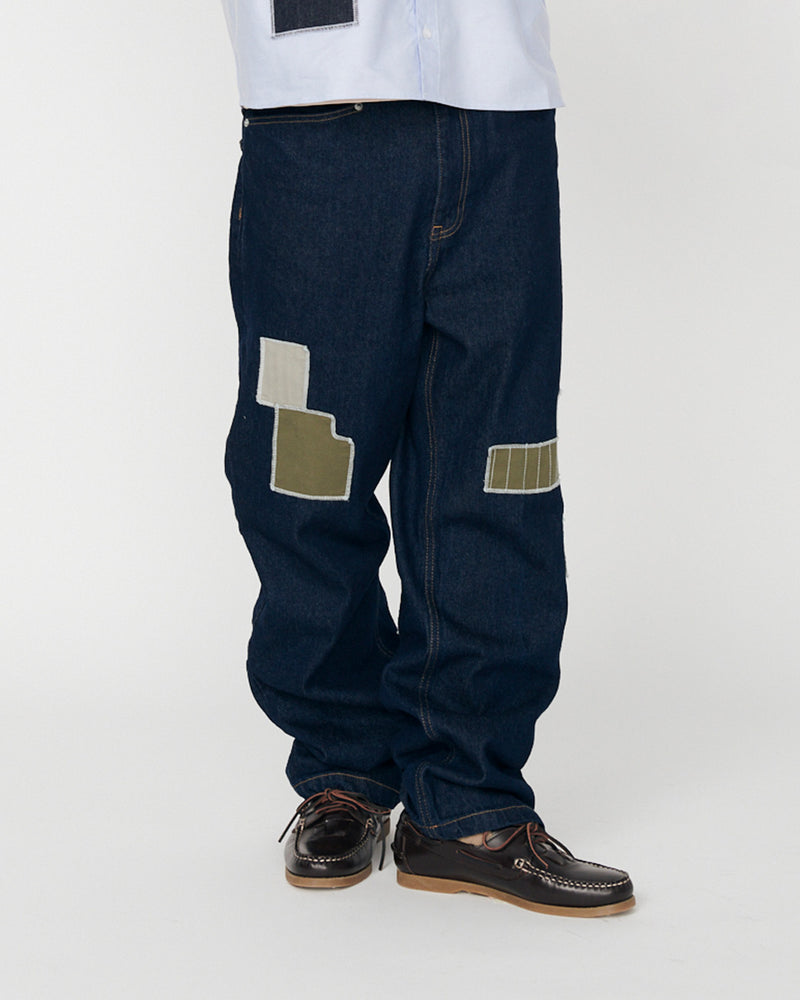 SASHIKO DENIM PANTS
