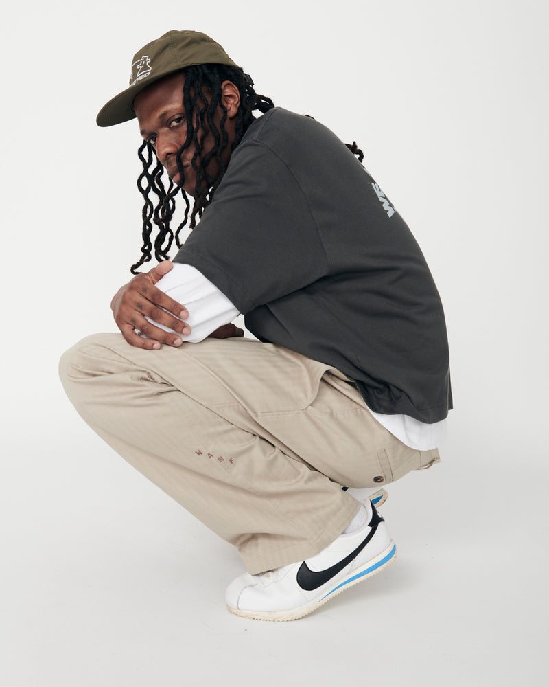HERRINGBONE JIMUSHO PANTS