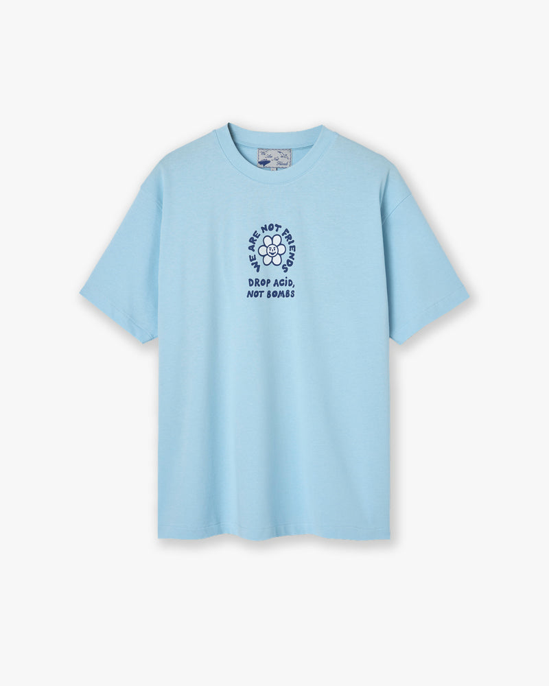 Drop Acid, Not Bombs Blue T-shirt