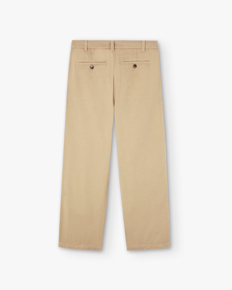 PLEAT CREAM CHINO