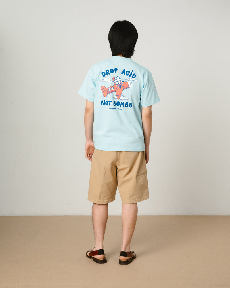 Drop Acid, Not Bombs Blue T-shirt