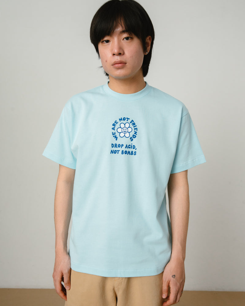 Drop Acid, Not Bombs Blue T-shirt