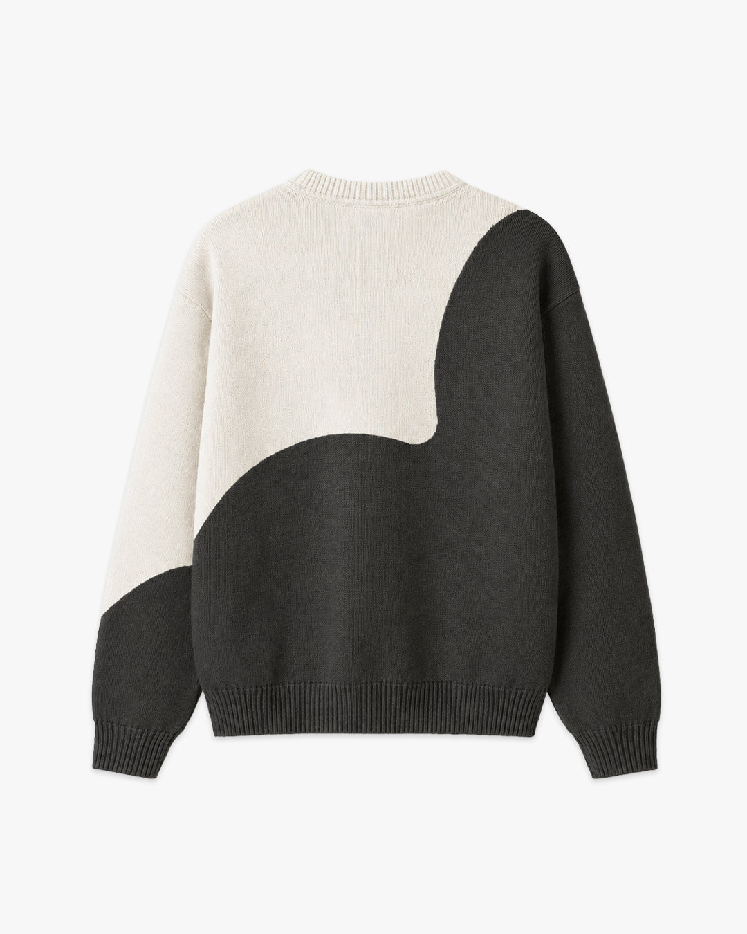 Bicolor Flower Sweater