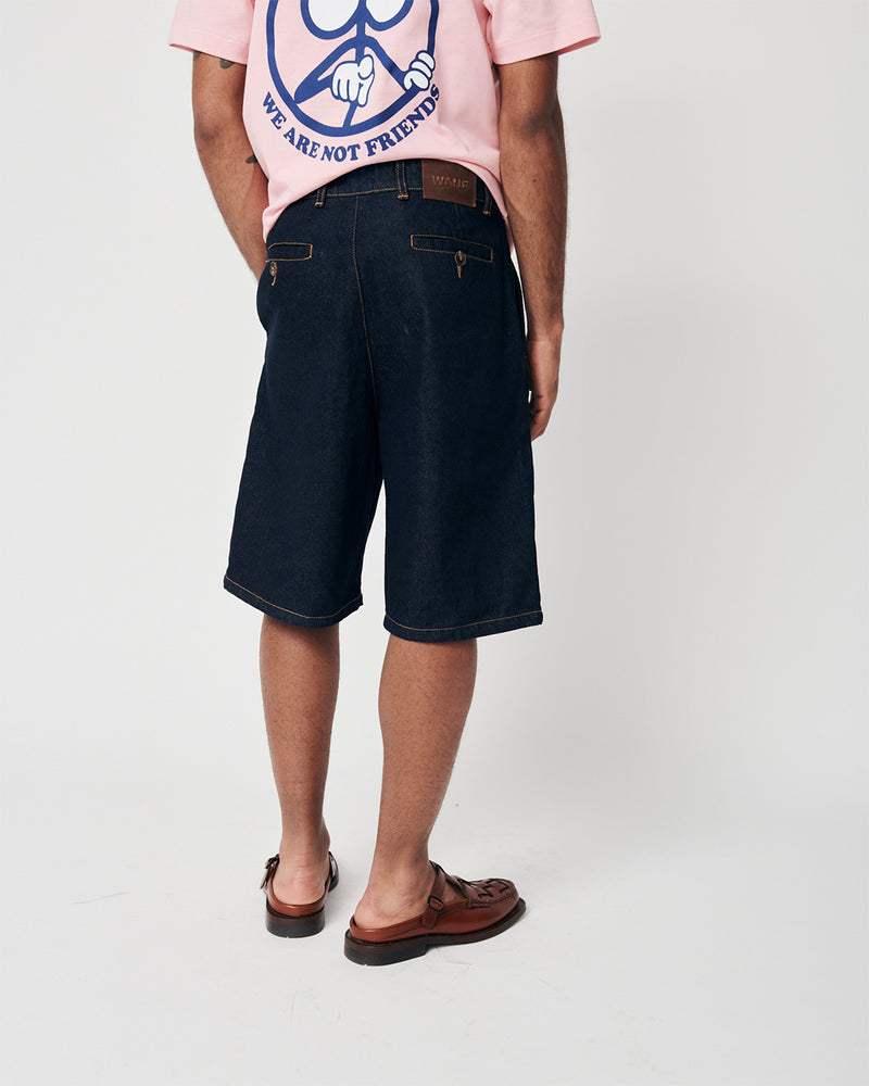DENIM CHINO SHORTS