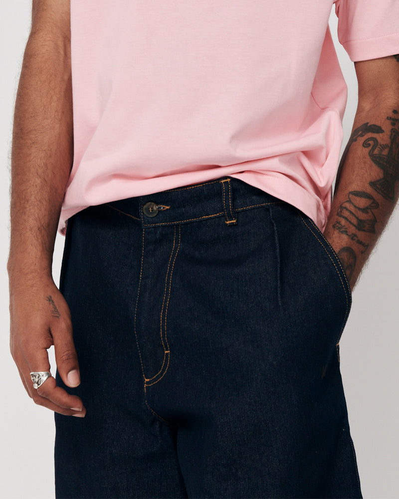 DENIM CHINO SHORTS
