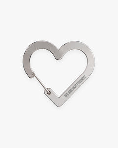 HEART CARABINER INOX