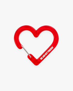 HEART CARABINER RED