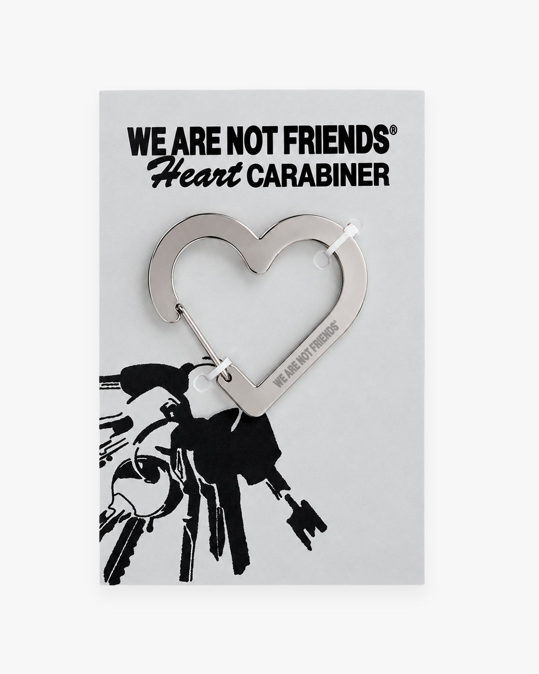 HEART CARABINER INOX