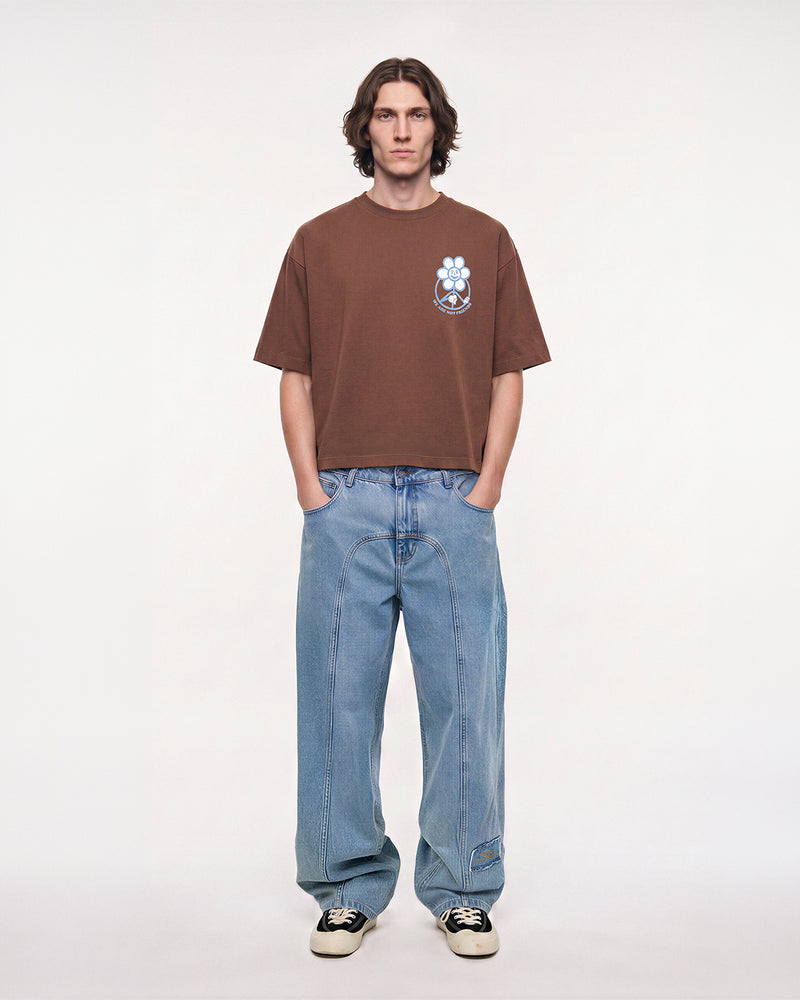 Boxy Daisy Brown