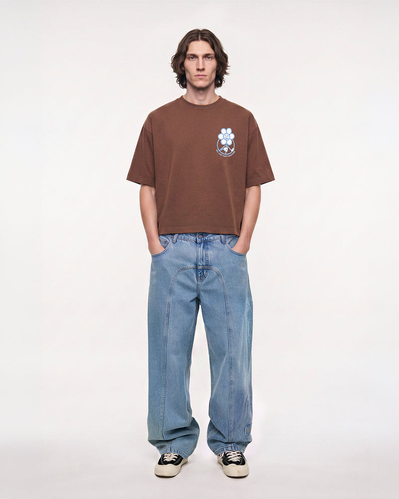 Boxy Daisy Brown