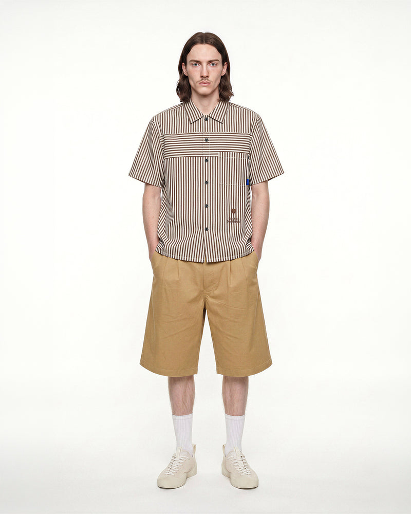 SIDE CHINO BERMUDAS