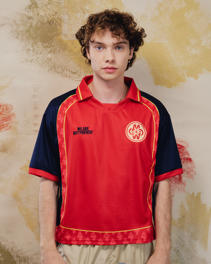 WINNER CIRCLE RED FOOTBALL JERSEY