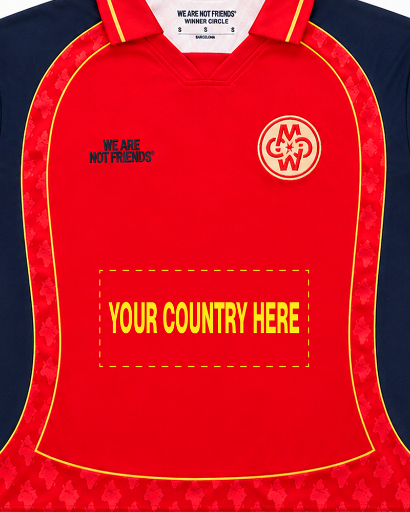 WINNER CIRCLE RED FOOTBALL JERSEY