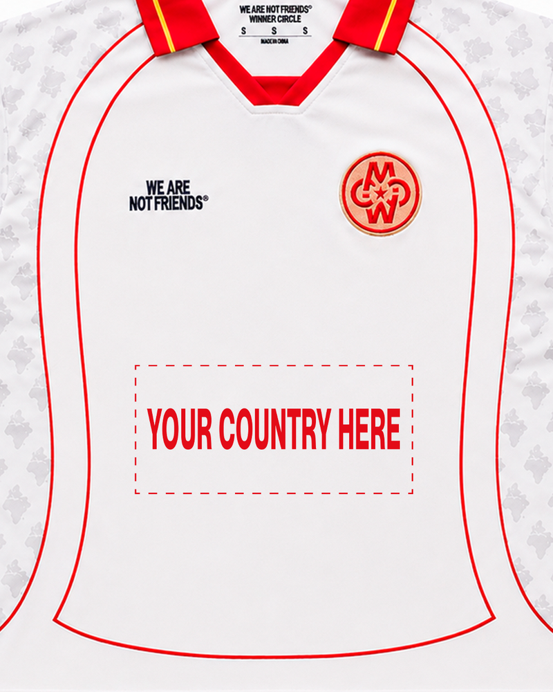 WINNER CIRCLE WHITE FOOTBALL JERSEY