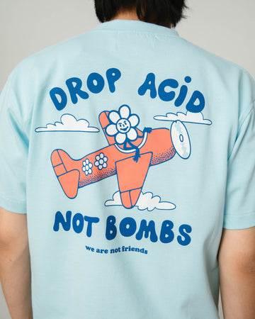 Drop Acid, Not Bombs Blue T-shirt