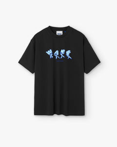 LETTERING WANF BLACK T-SHIRT