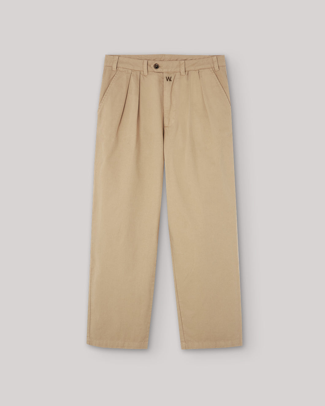 PLEAT CREAM CHINO