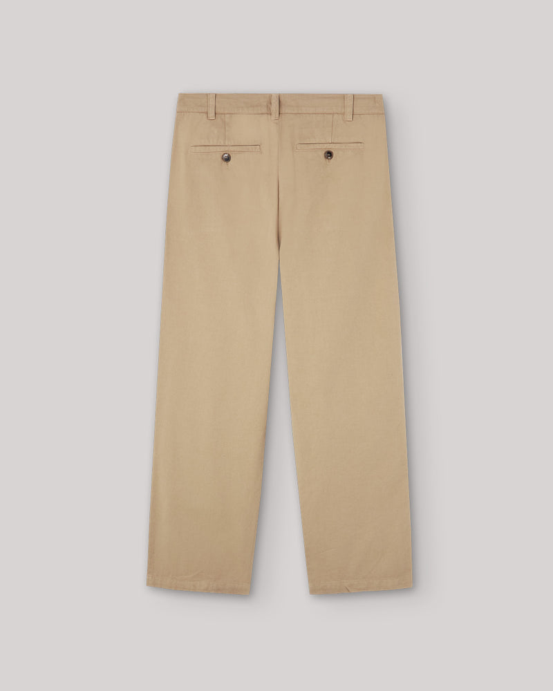 PLEAT CREAM CHINO