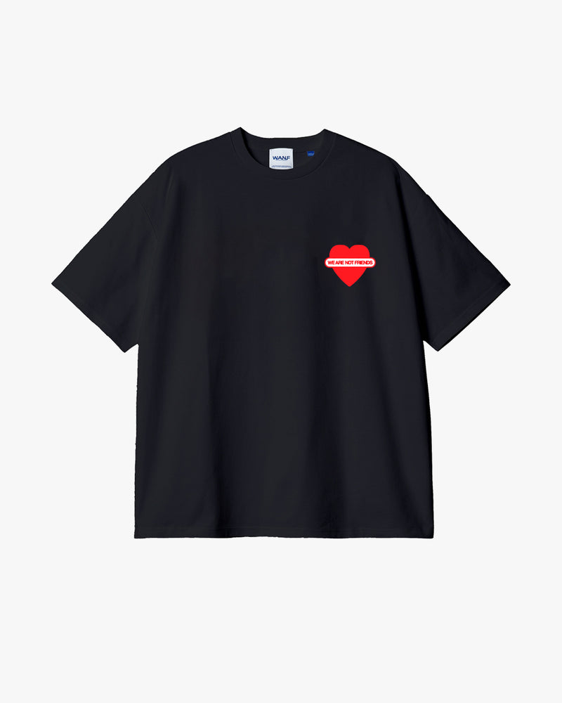 UNION LOVE BLACK BOXY T-SHIRT