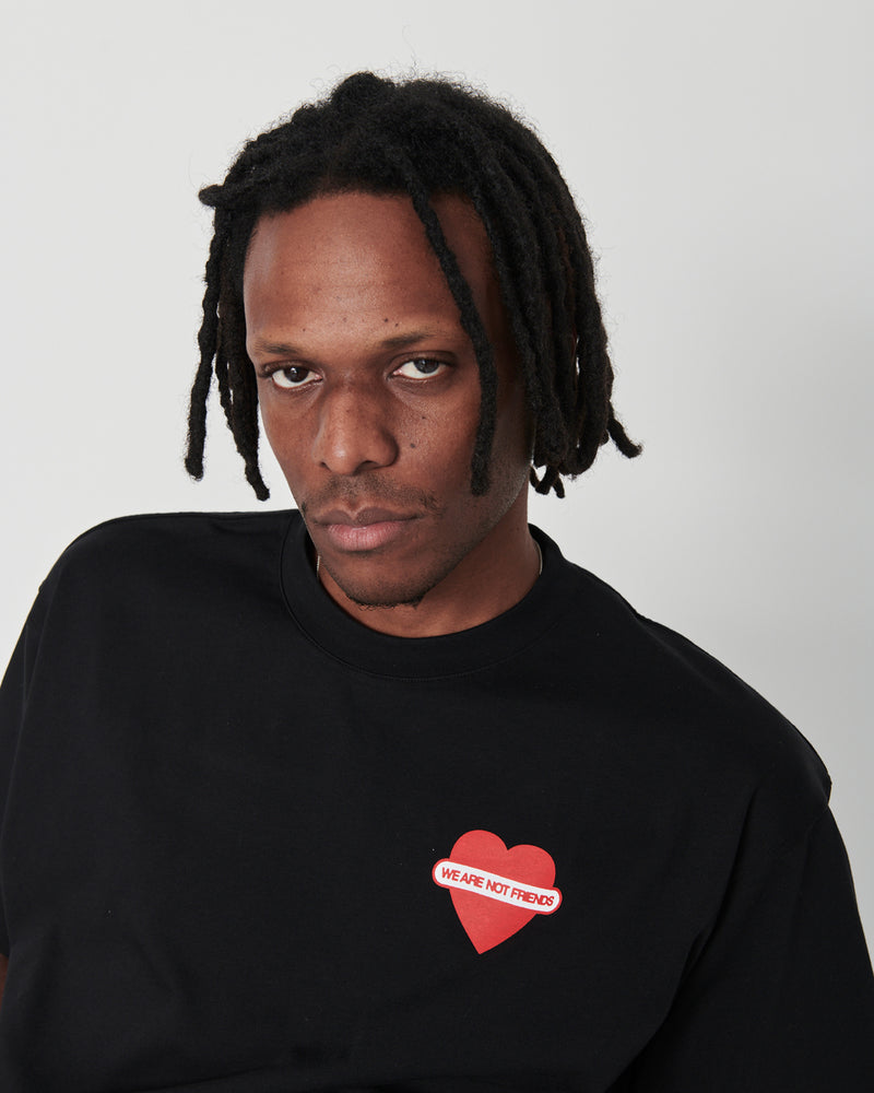 UNION LOVE BLACK BOXY T-SHIRT