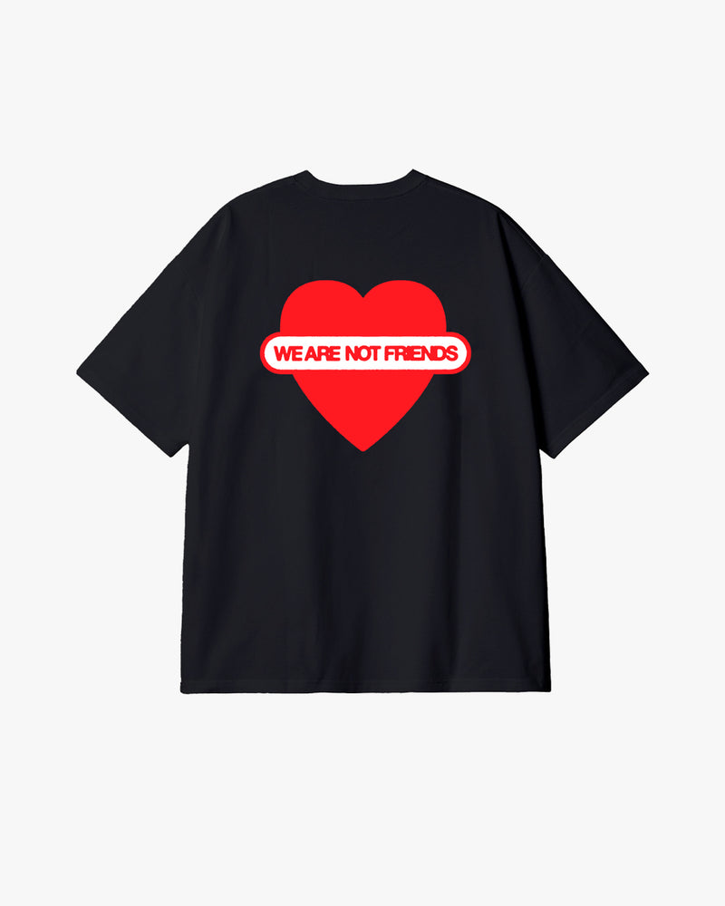UNION LOVE BLACK BOXY T-SHIRT