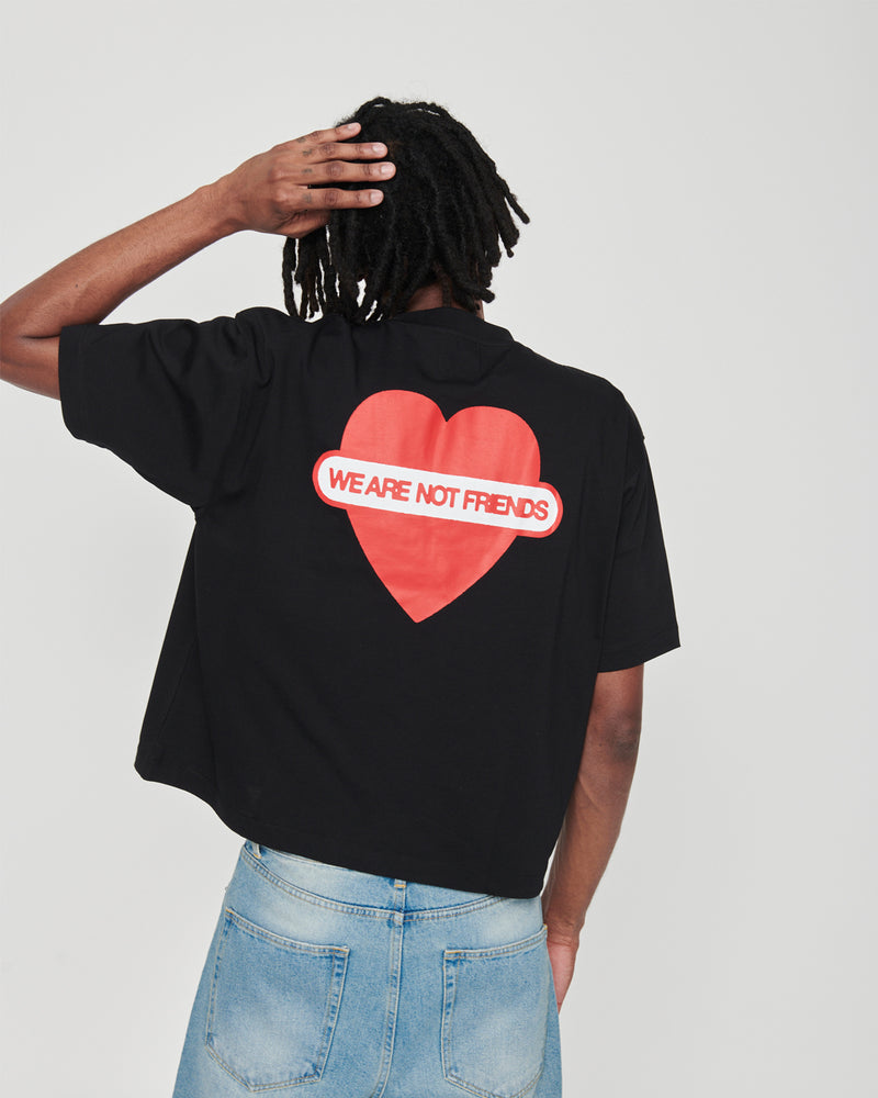 UNION LOVE BLACK BOXY T-SHIRT